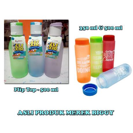 ^ KYRA ^ Botol Minum My Bottle Merek Biggy - Bahan Plastik Lunak - BPA FREE