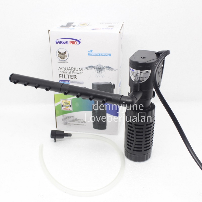 Internal filter Sakkai pro AA 1100L low watt aquarium aquascape