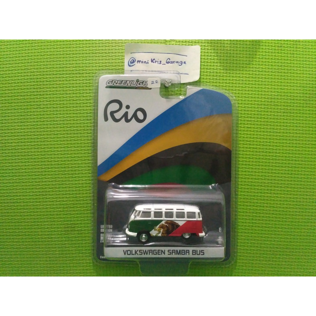Greenlight RIO Volkswagen Samba Bus Tampo Mexico Flag