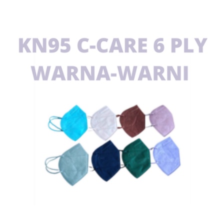 Kn95 C-Care 6 Ply Warna Warni Isi 10 Pcs Murah