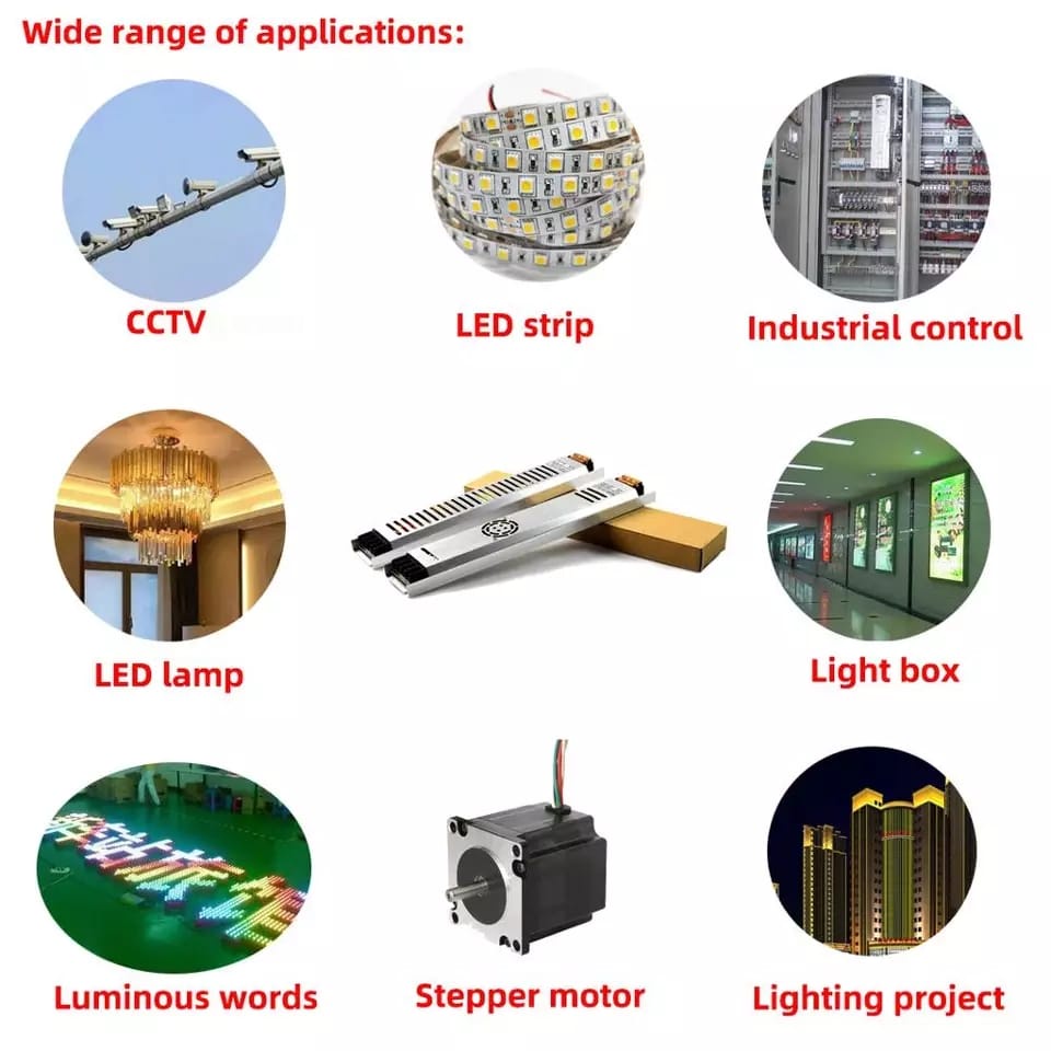 Power Supply Slim Kipas Trafo Adaptor 12V Adaptor Led Strip CCTV Lampu Sorot LED  Awet Berkualitas