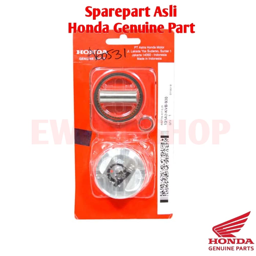Piston Kit Seher set OS 0.25 - Vario 110 Lama Karbu KVB 0.25 Asli Honda 131A2KVB930