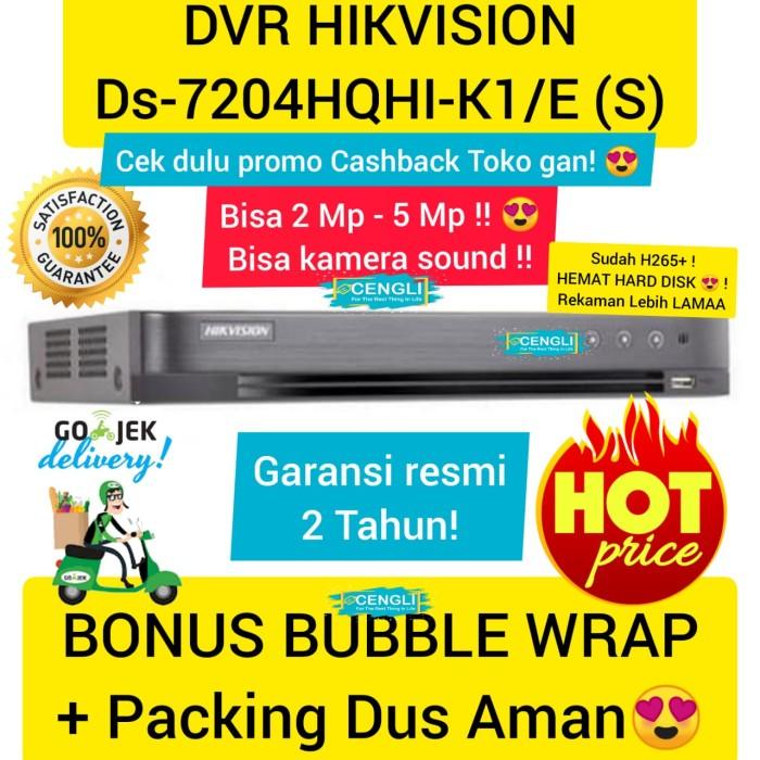 Dvr Hikvision 4Ch, 8Ch, 16Ch Seri Ds-7200Hqhi-K1/E (S) Turbo Hd Dvr