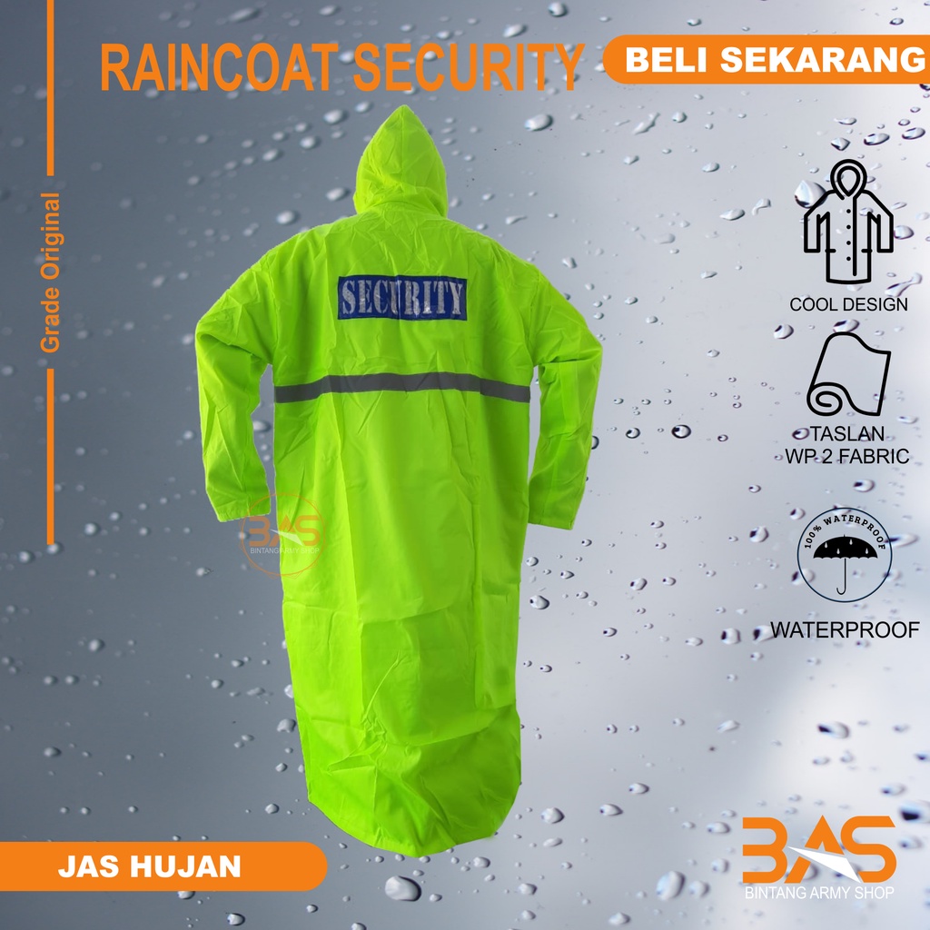 Jas hujan security jubah/jas hujan ponco