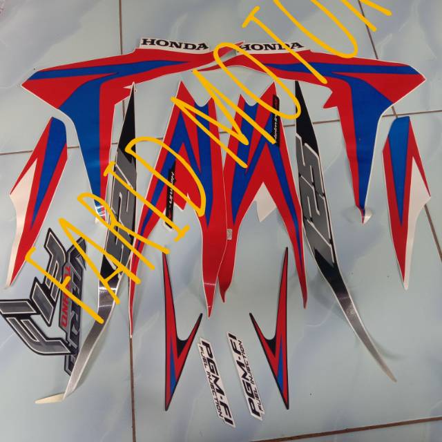 Jual List striping sticker honda vario 125 old putih merah | Shopee