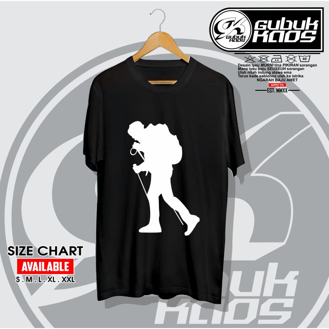 BAJU KAOS SILUET PETUALANG PENJELAJAH ALAM TERBARU - GUBUK KAOS