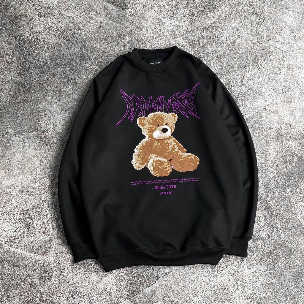 Crewneck Bear Idiotic Metal x CN7052PA -6DD