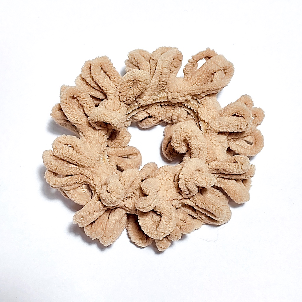 Scrunchie Mini Coral Warna Earth Tone