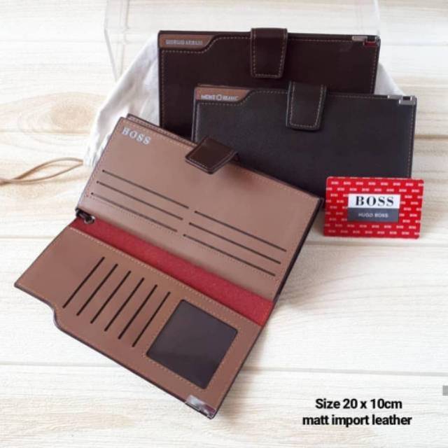 Dompet lipat pria import / dompet lipat tanggung
