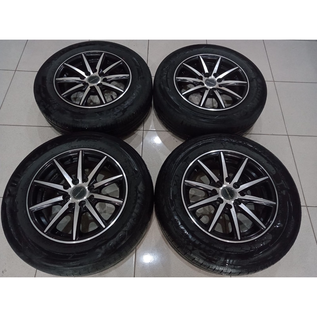 Velg Mobil Bekas Vossen R14 Hole 4X100 4X114,3 Plush Ban HANKOOK Untuk Mobil Avanza Xenia Kijang