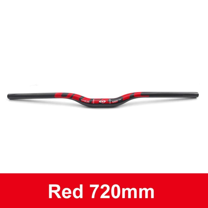 ULLICYC MTB Bicycle Handlebar Sepeda Carbon Fiber 720 mm - CB186 - Red