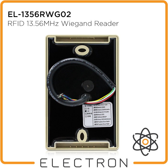 EL-1356RWG02 RFID 13.56MHz Wiegand Reader WG26/34 Access Control Akses