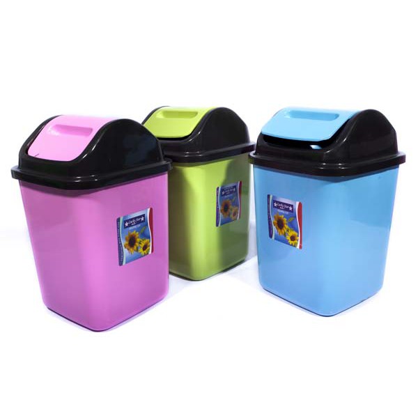 Jual Tong Sampah Square Lt Warna Supplier Tempat Sampah Plastik Indoor Trash Bin Kantor Murah