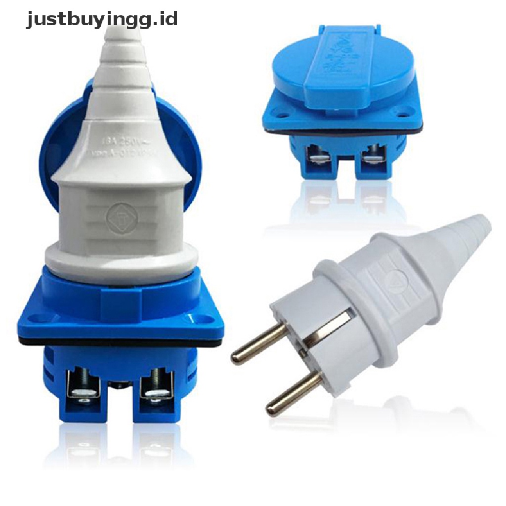 Socket Eu Plug Bahan Tembaga Tahan Air Untuk Industri