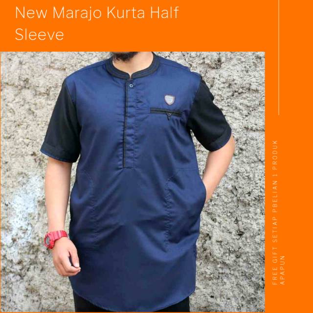 Kurta Marajo Original Lengan Pendek Toyobo - QURTA MARAJO Q-057