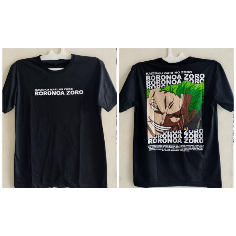 KAOS T-SHIRT ANIME ZORO ONE PIECE