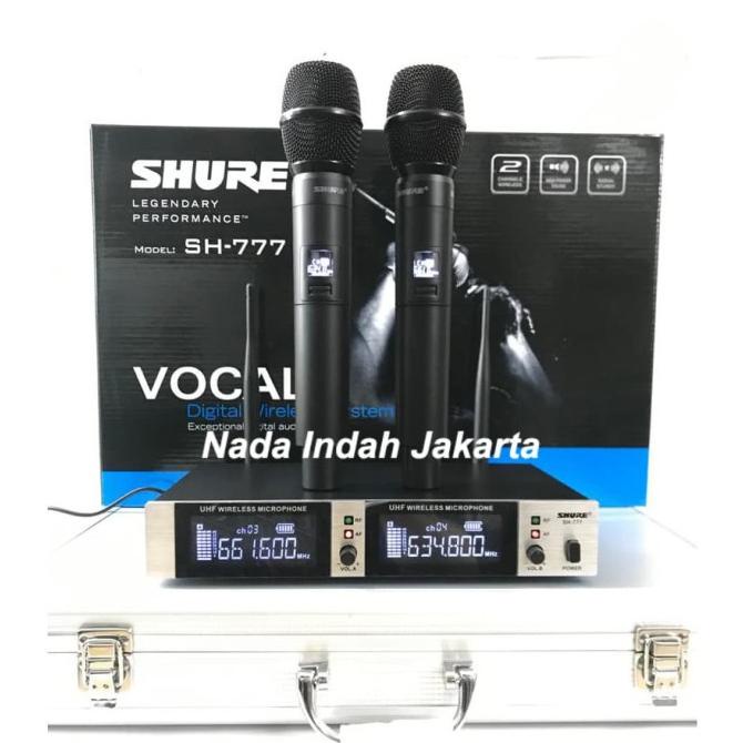 MICROPHONE WIRELESS SHURE SH 777 - MIC TANPA KABEL SH777 KOPER