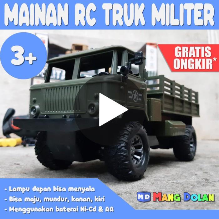 Rc Truk Militer - Mainan Mobilan Remote Control Truck Army Anak Remot