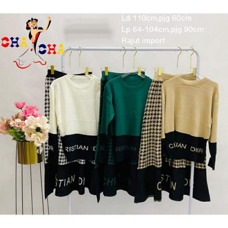 SET ROK RAJUT DIOR IMPORT PREMIUM