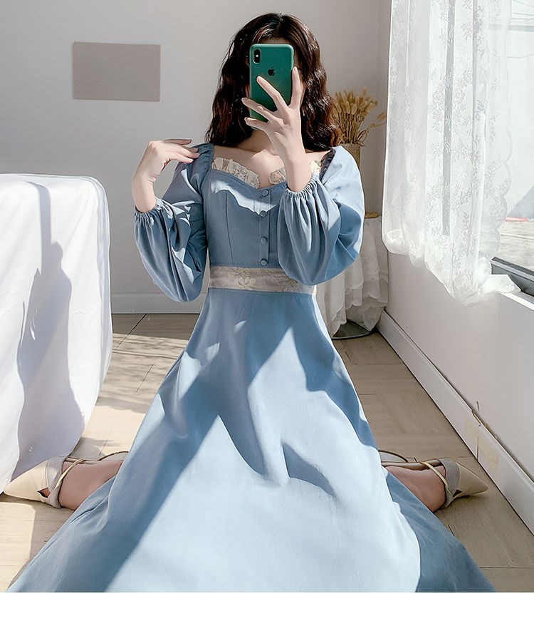 [ COD ] French style retro/VINTAGE DRESS 001-8