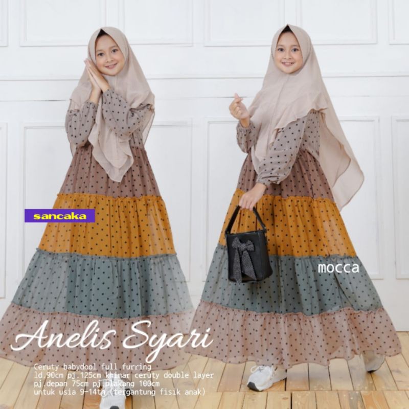 ANELIS SYARI FAIRUZ SYARI GAMIS SET ANAK