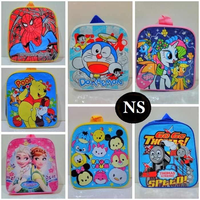 Tas Ransel Anak Karakter , Souvenir Ulang Tahun (Ultah) Murah Anak