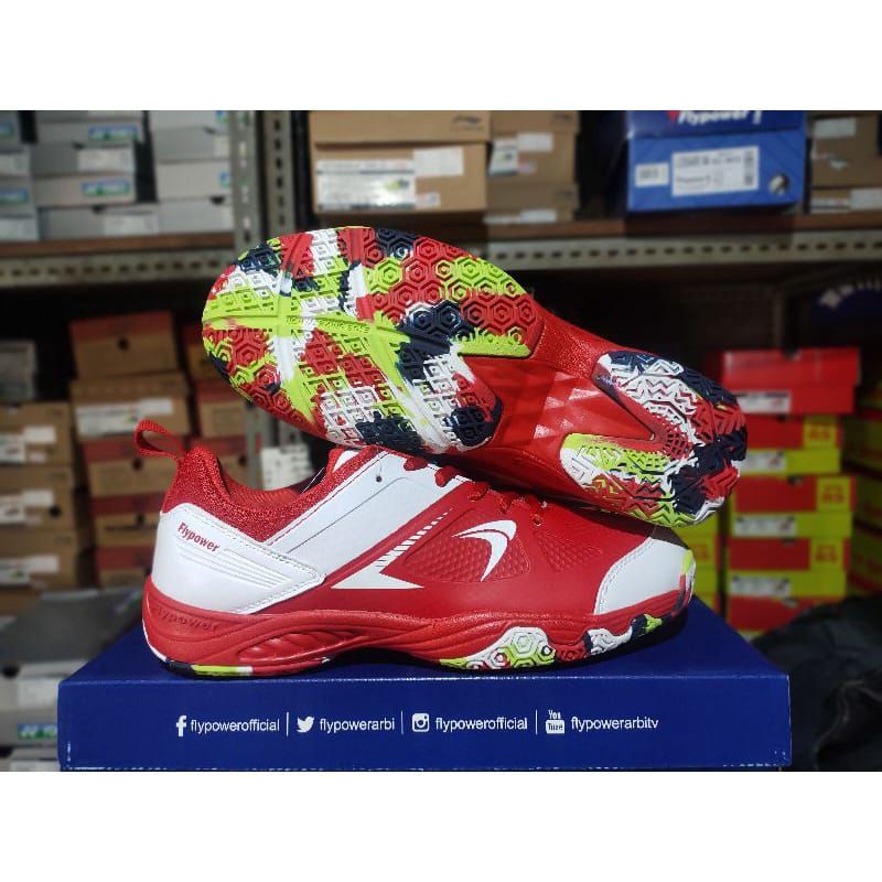 Sepatu badminton flypower losari 04 terbaru original
