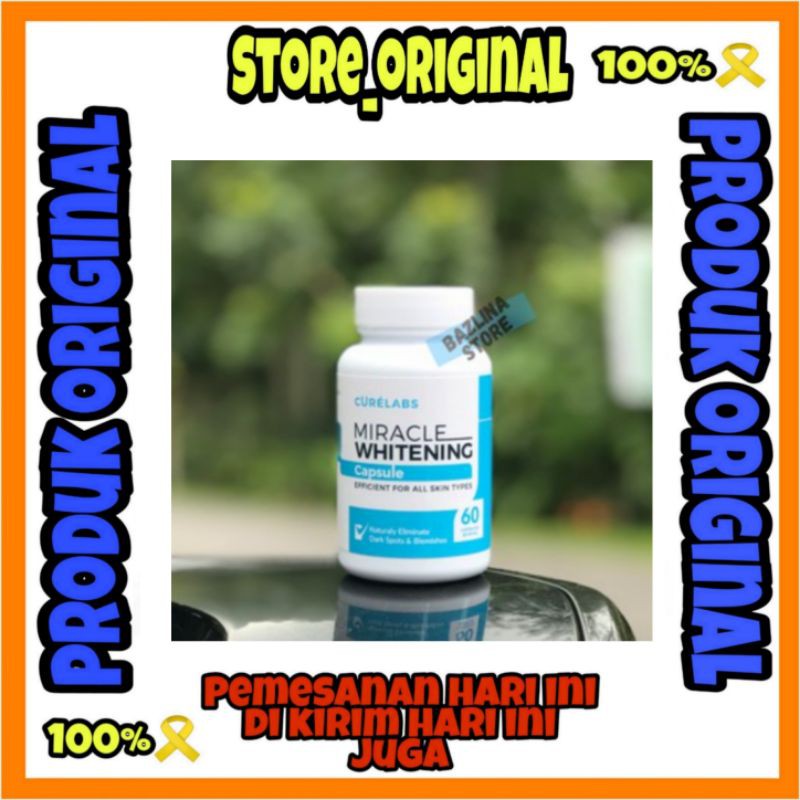 Curelabs Miracle Whitening Capsule Kapsul Pemutih Badan Alami