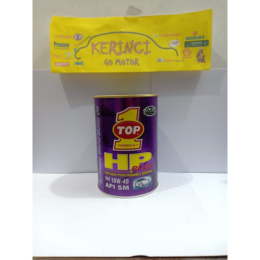 OLI TOP 1 HP PLUS SAE 10W-40 API SM SYNTHETIC 1L - PELUMAS OLI MESIN