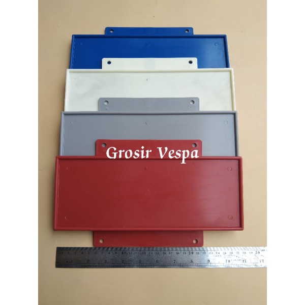 dudukan plat nomor belakang Vespa warna.dudukan nomor polisi Vespa.