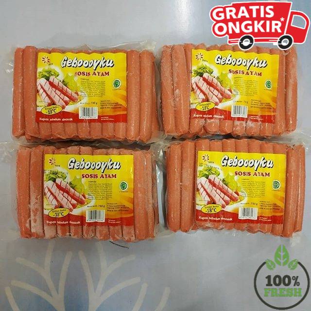 

SOSIS AYAM GEBOY 730gr Isi 30pcs / RASANYA ENAK BANGET