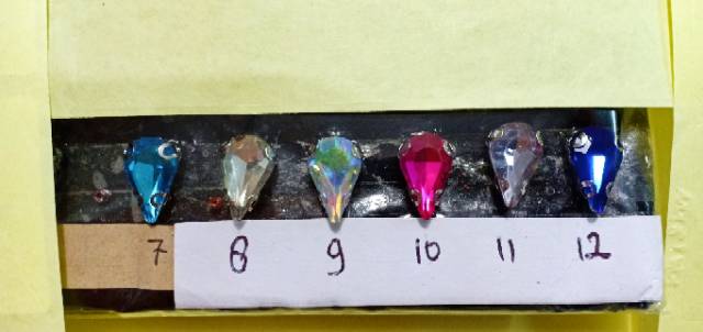 Diamon KAC cangkrang cangkang tetes kecil per lusin UKURAN 8X13 PREMIUM