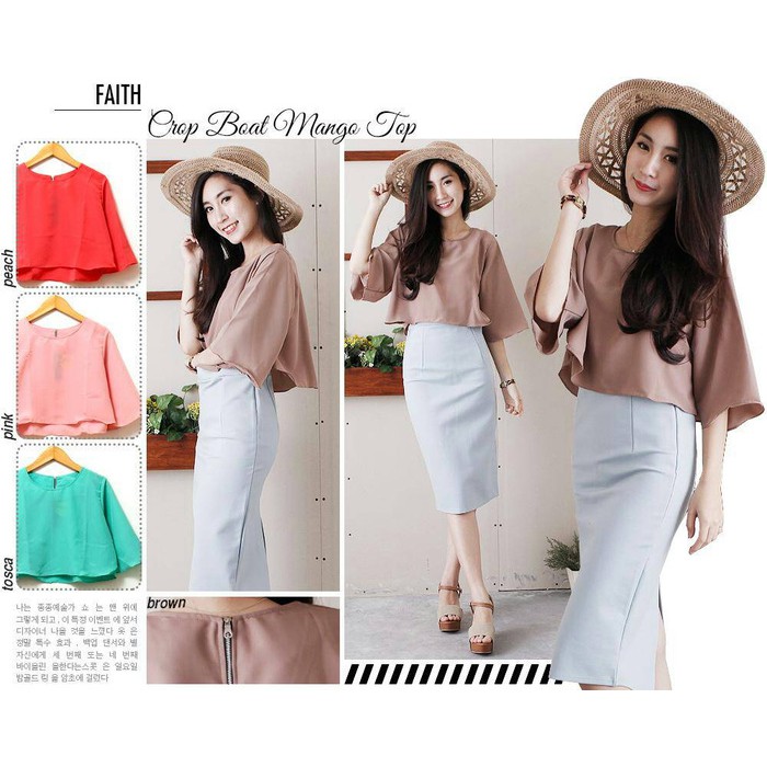 Jumbo Zara crop blouse Ft120