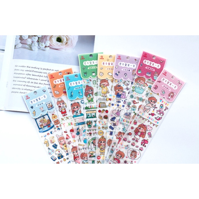 

Sticker Washi Girl Junzilei