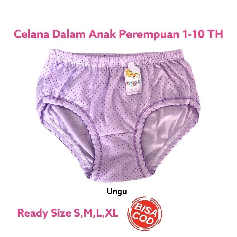 1 Lusin CD Celana Dalam Anak Bayi Perempuan Cewek Katun Adem Celana Dalam Boxer Anak Perempuan 1 2 3 4 5 Tahun Isabel Polkadot