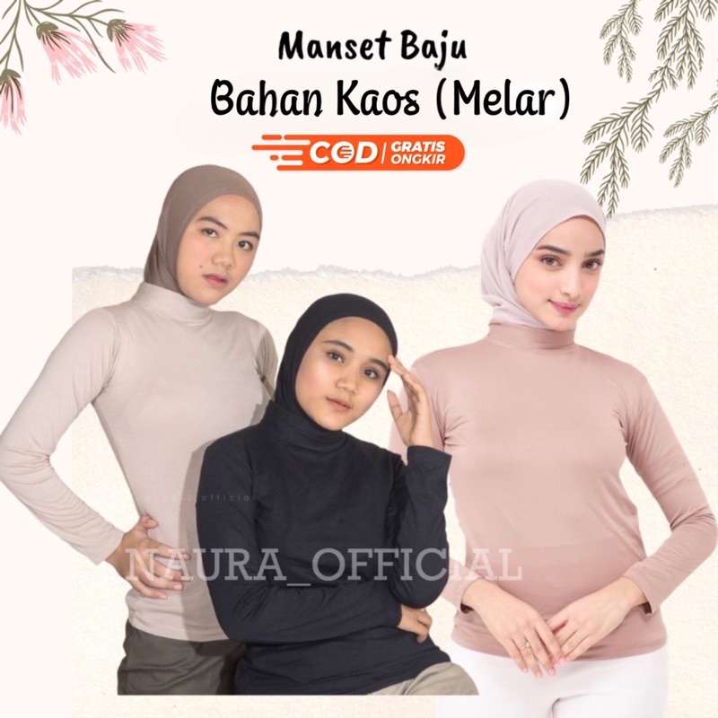 Manset Kaos | Manset Baju Lengan Panjang | Manset Badan Wanita | Inner Baju