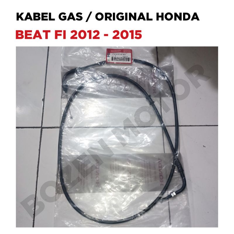 Kabel Gas Beat FI 2012 2013 2014 2015 / Original Honda K16 / Tali Cable Throttle Motor Ori Ahm New