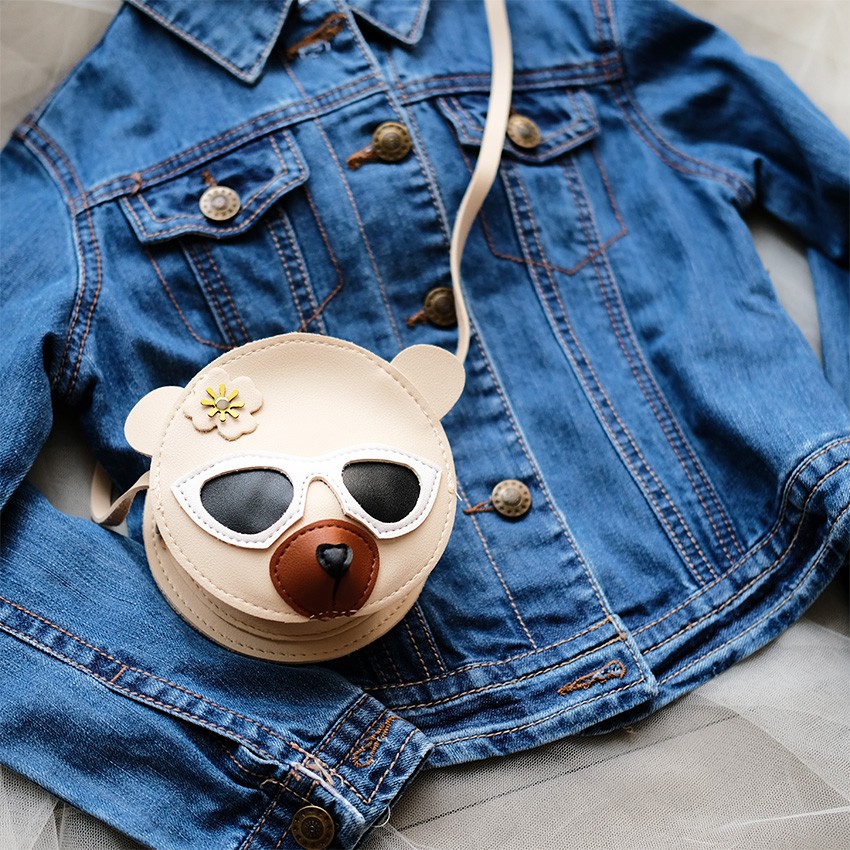 Skoola Tas Selempang Anak Cool Bear Mini Cute Kids Sling Bag