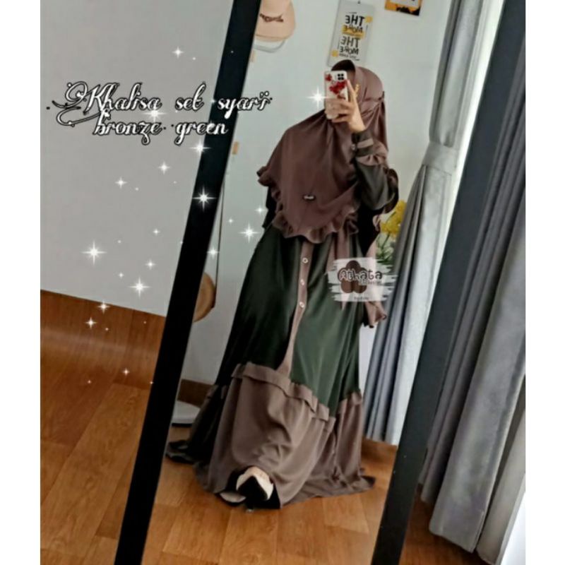 Khalisa set syar'i ori by.Athata