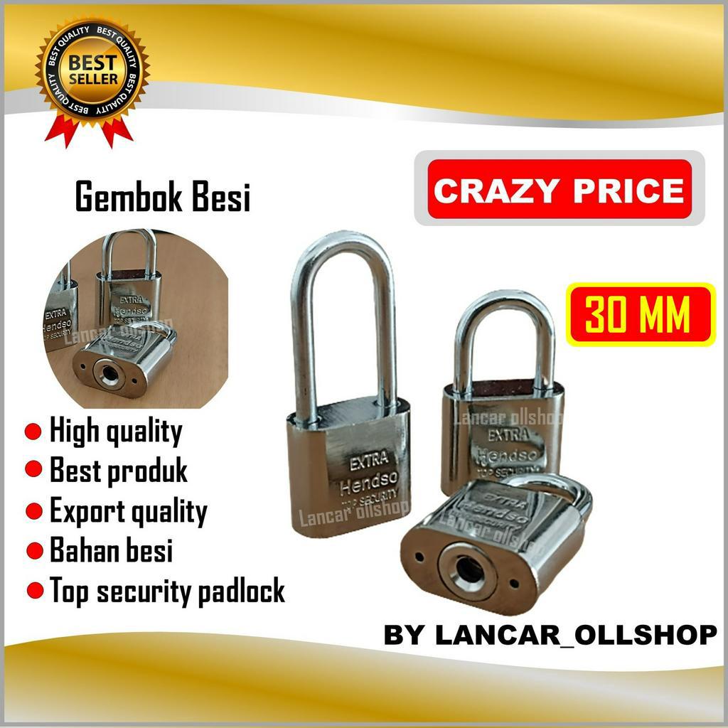 Gembok Pintu 30mm / Gembok pagar rumah / Pengaman pagar rumah / Gembok anti maling