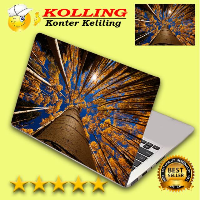 Garskin Laptop wallpaper aesthetic pepohonan Skin Laptop Stiker Laptop