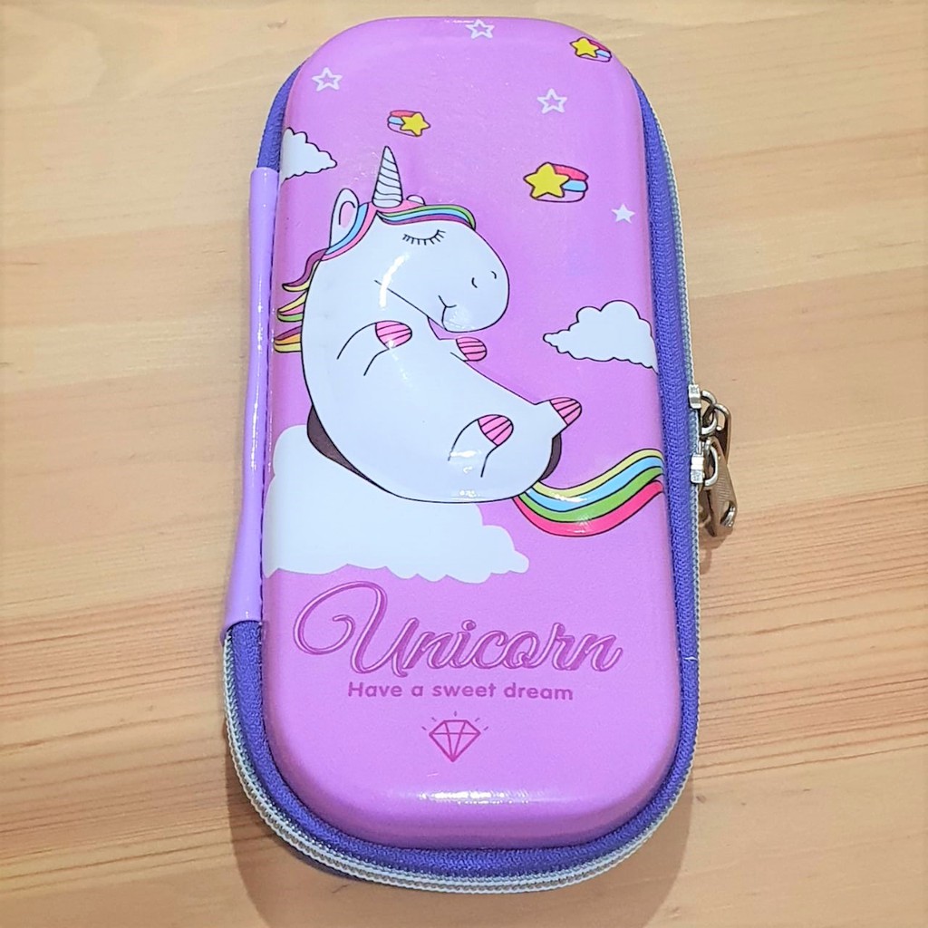 TEMPAT PENSIL Kotak Pensil EVA Hardcase FLAMINGO UNICORN SERIES