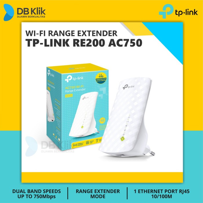 WiFi Range Extender TP Link RE200 (TPLink RE 200 AC750 Dual Band)