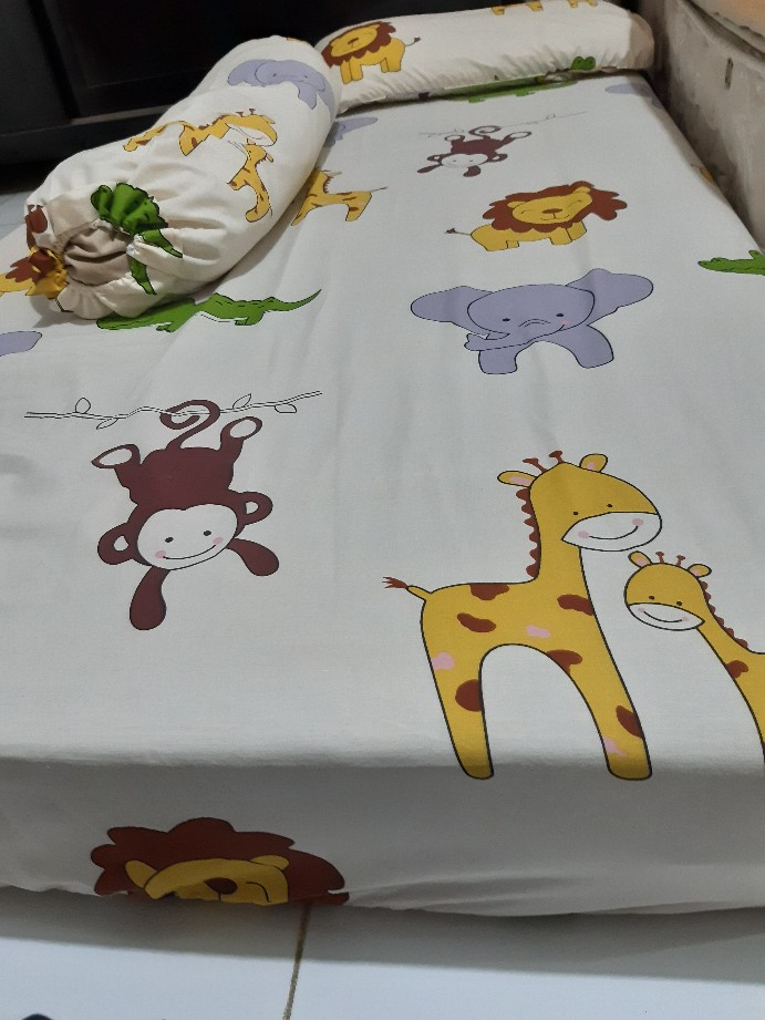 Sprei Motif Dino/jurasik Dan Anak-anak Lain Nya, Katun Lokal Esra Uk Single Queen & King