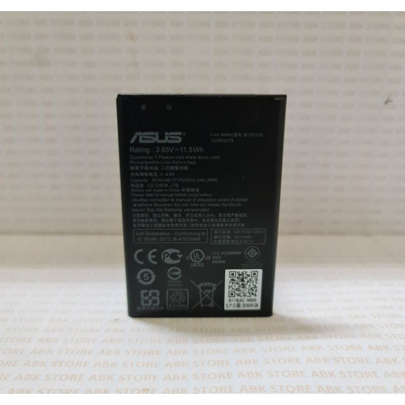 Batre Baterai Battery Asus Zenfone Go 5.5&quot; ZB551KL B11P1510 Original