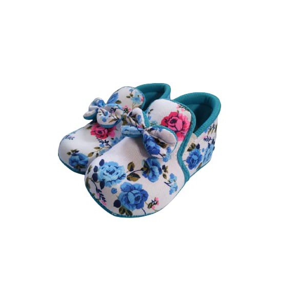 BABY SHOES NEW FLOWER SLIP ON 0-12 BULAN