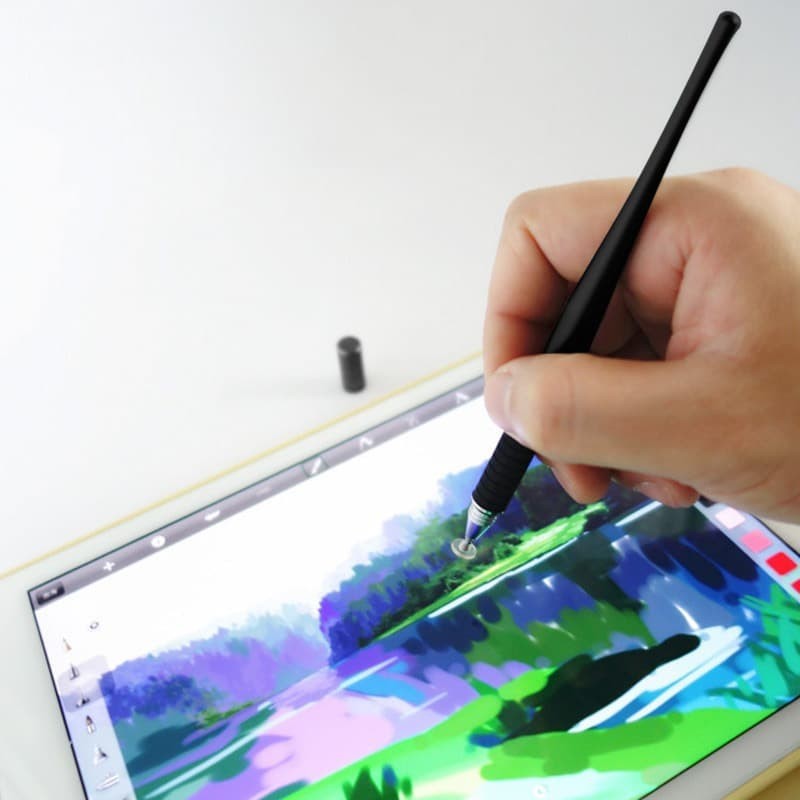 Capacitive Pen Touch Screen Drawing 2in1 Stylus Tab HP Android IPHONE