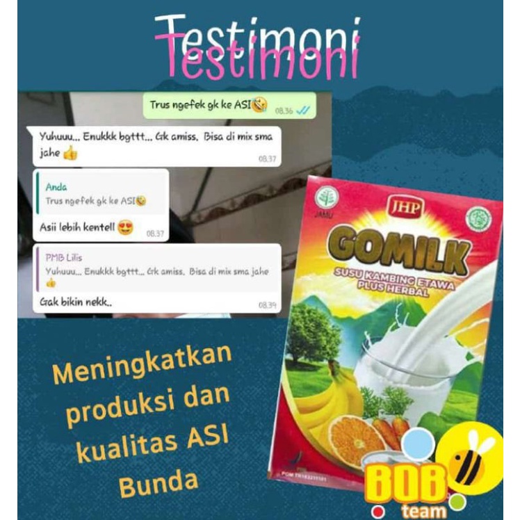 

GOMILK susu etawa + HERBAL DAUN KELOR untuk pertumbuhan