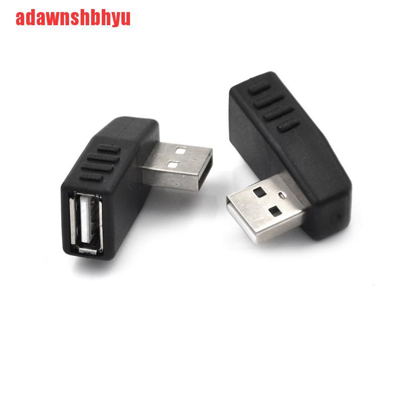 Adaptor Konektor Ekstensi Usb 2.0 Male Ke Female Bentuk L