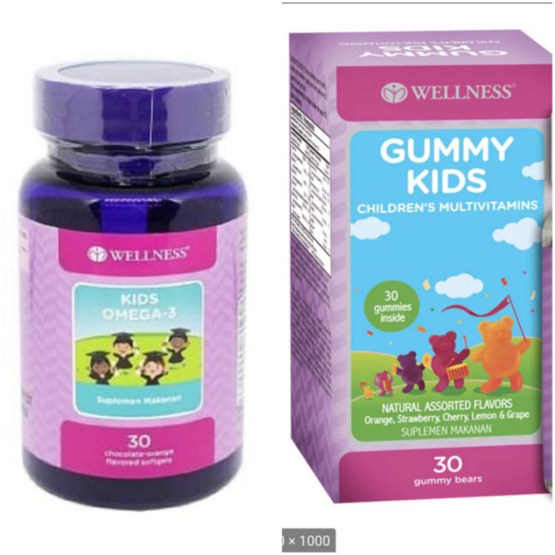 Wellness Gummy Kids atau Omega-3 Kids  isi 30